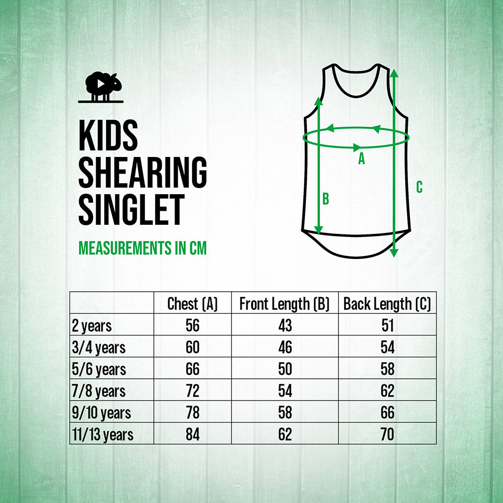 Ewetube Kids Irish Shearing Singlet