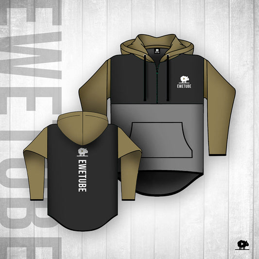 Ewetube Khaki/Grey Shearing Hoodie