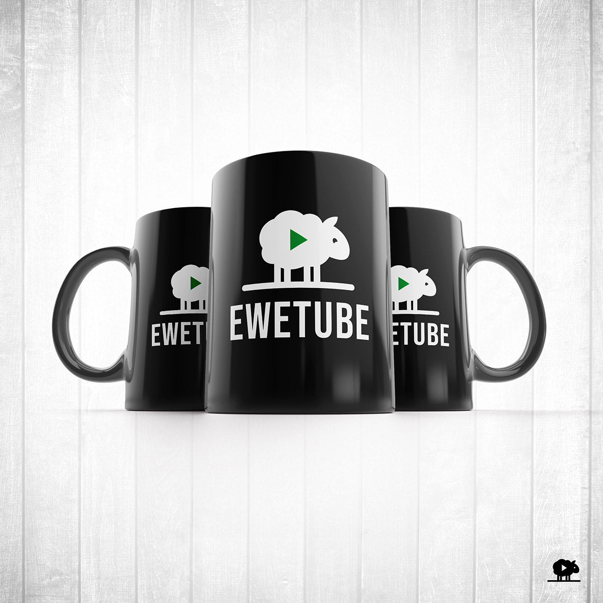 Ewetube Black Mug