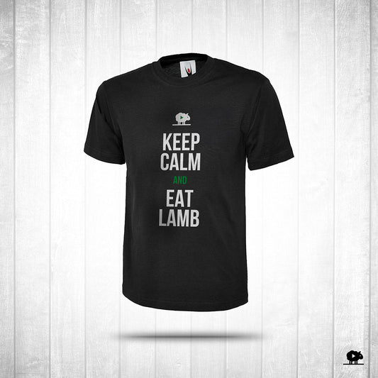 Ewetube Black KEEP CALM Unisex T-shirt