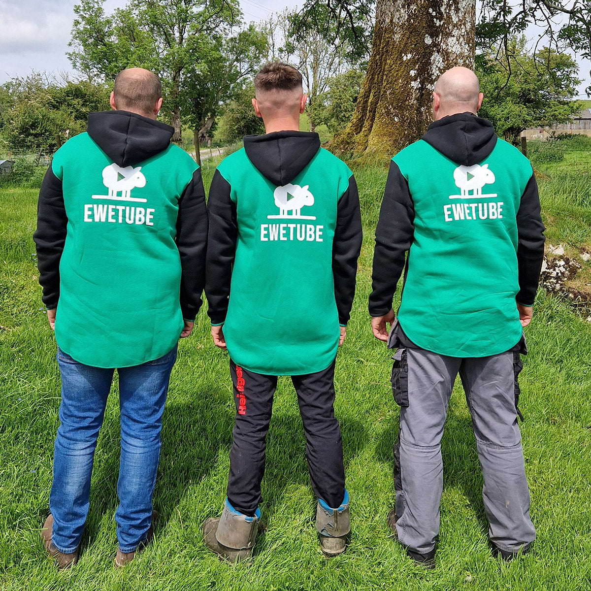 Ewetube Black/Green Shearing Hoodie