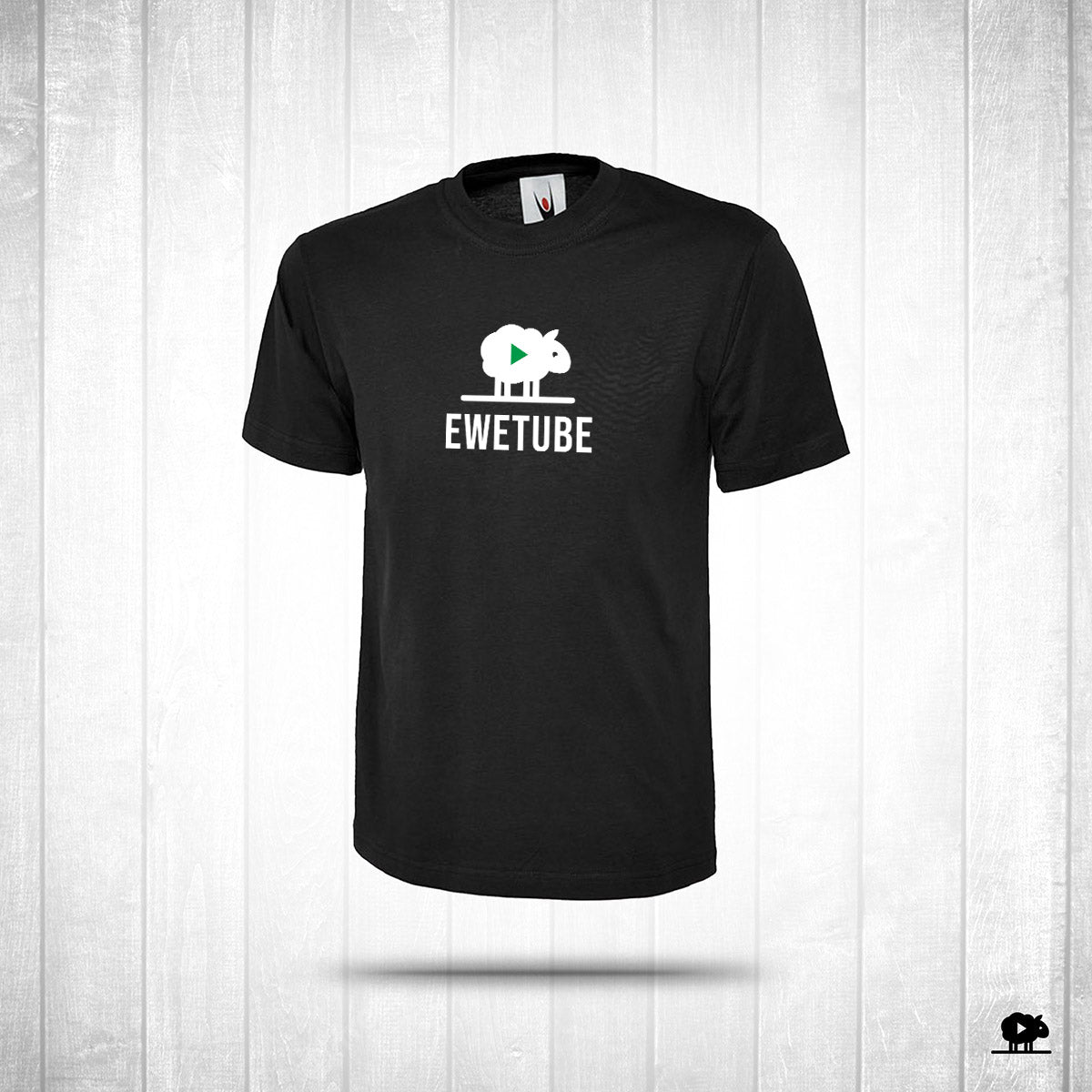 Ewetube Black T-Shirt