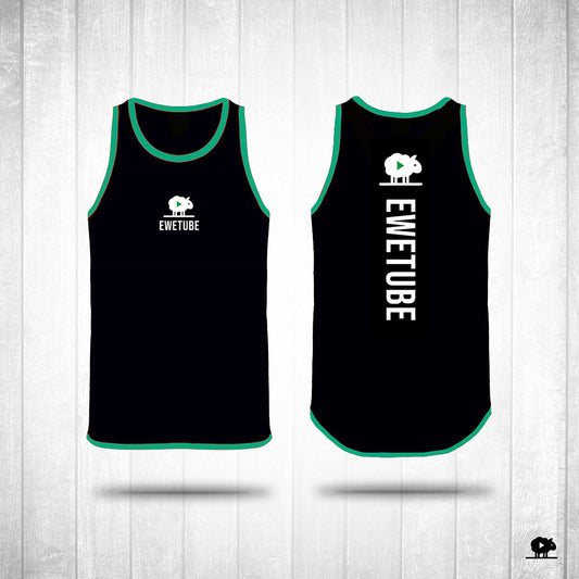 Ewetube Black/Green Shearing Singlet