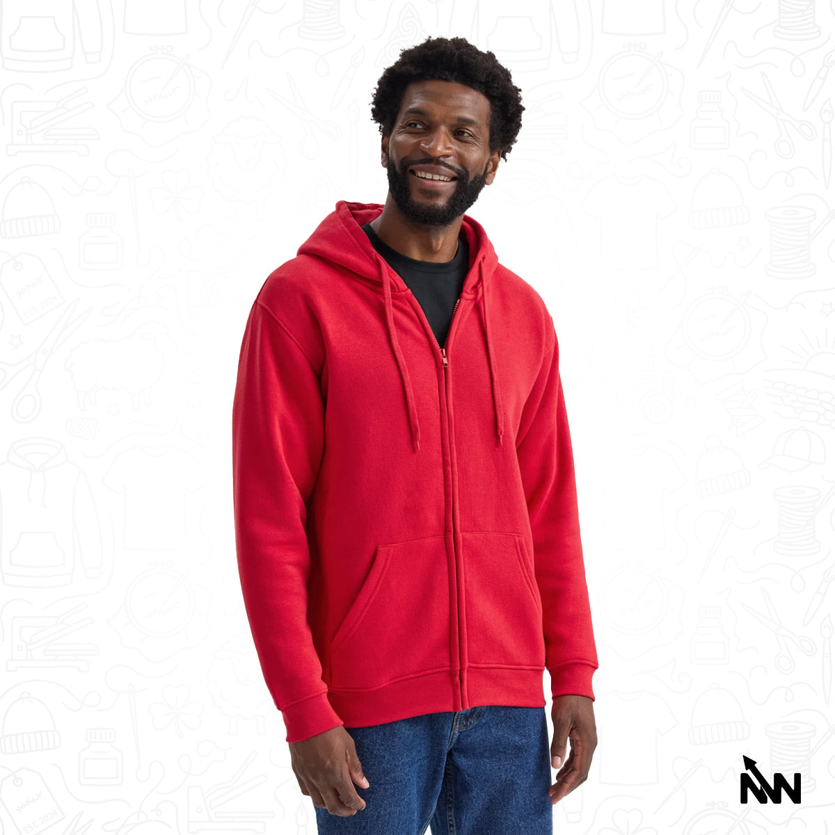 Custom Branded Full Zip Hoodie (UC504)