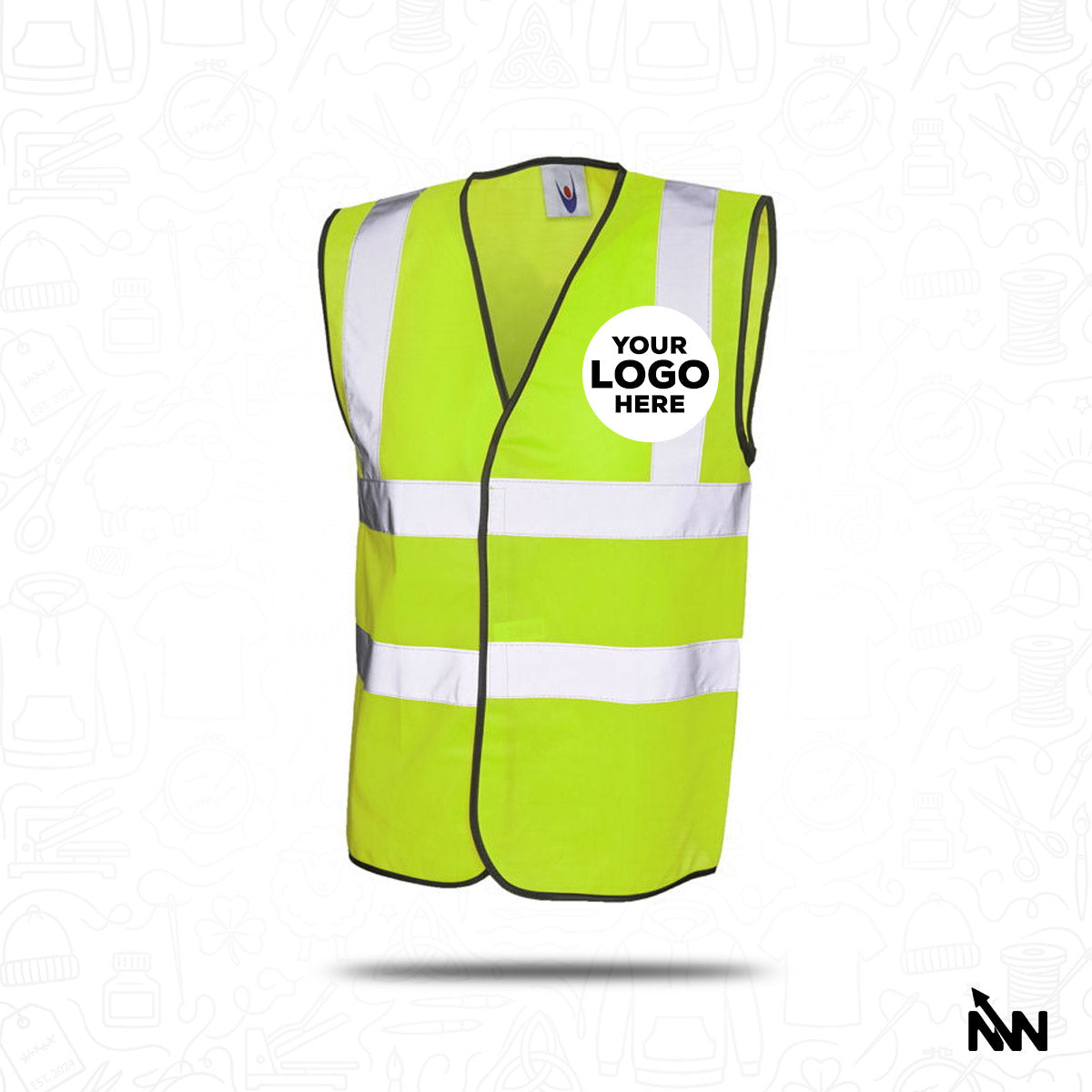 Custom Branded Hi-Vis Safety Waistcoat (UC801)