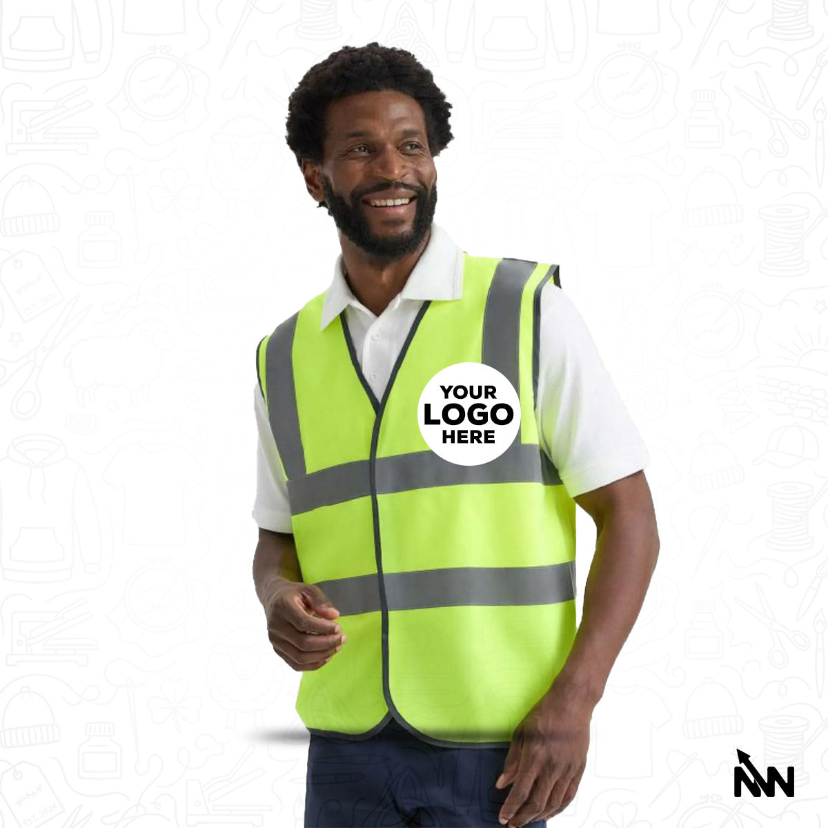 Custom Branded Hi-Vis Safety Waistcoat (UC801)