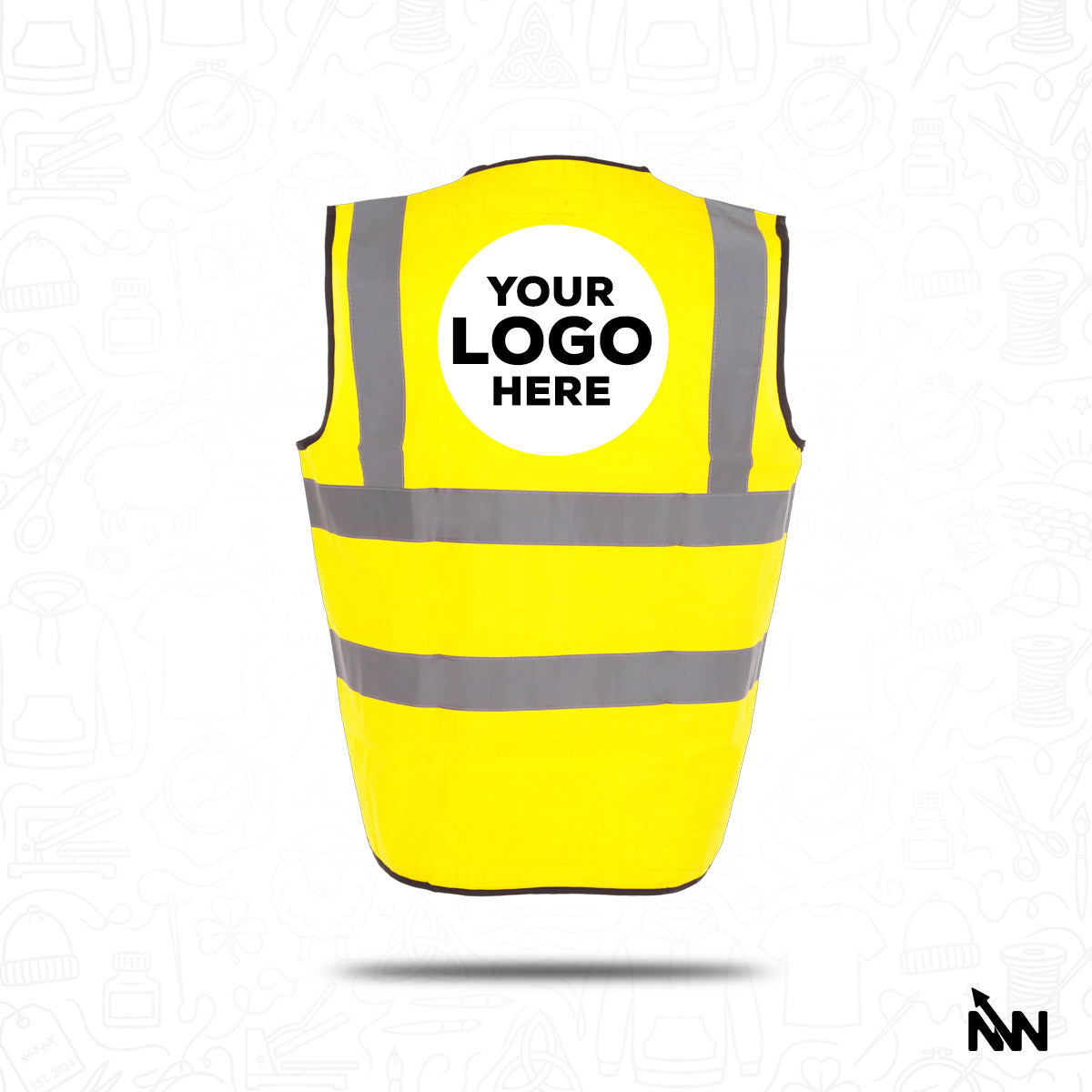 Custom Branded Hi-Vis Safety Waistcoat (UC801)