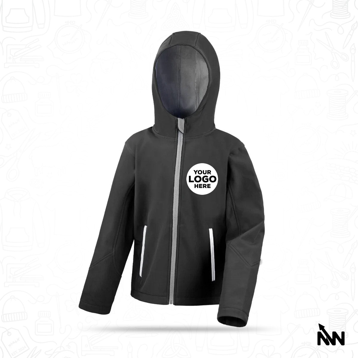 Custom Branded Kids Softshell Jacket (RS224B)