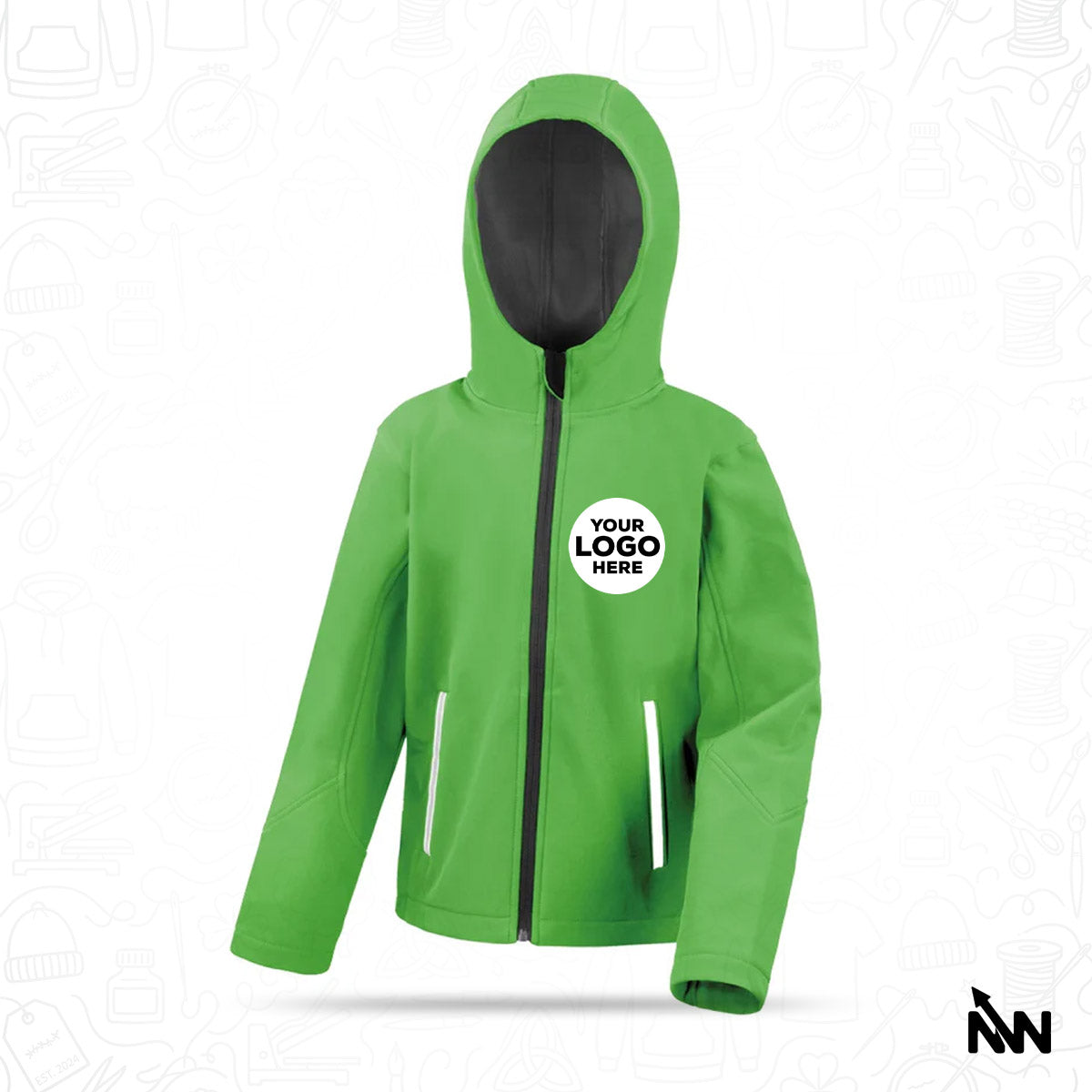 Custom Branded Kids Softshell Jacket (RS224B)