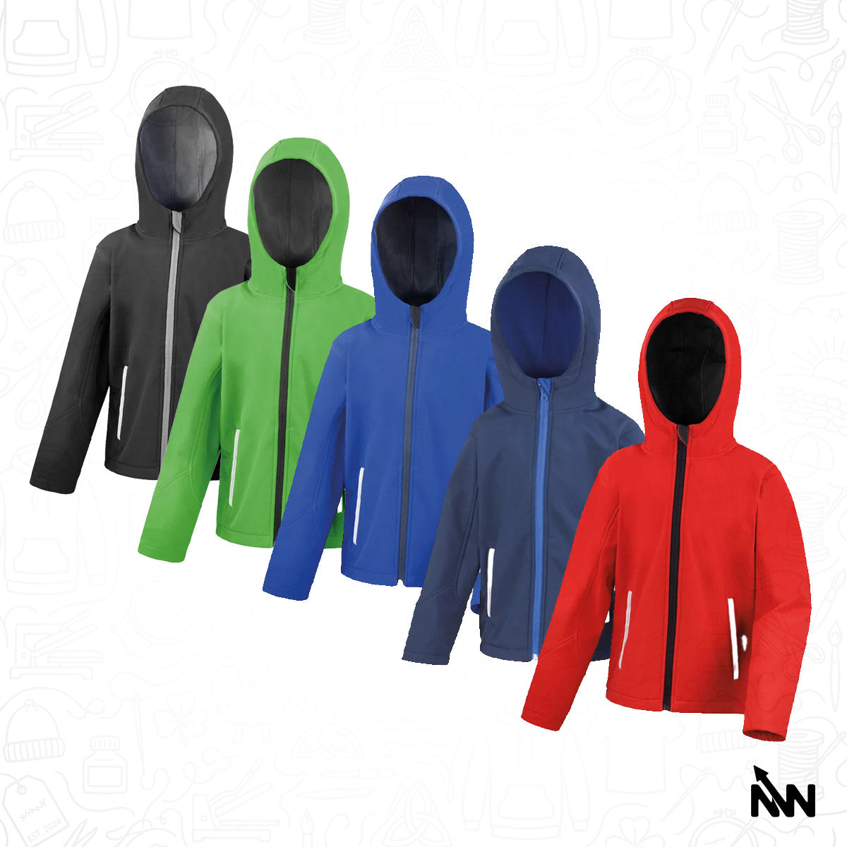 Custom Branded Kids Softshell Jacket (RS224B)
