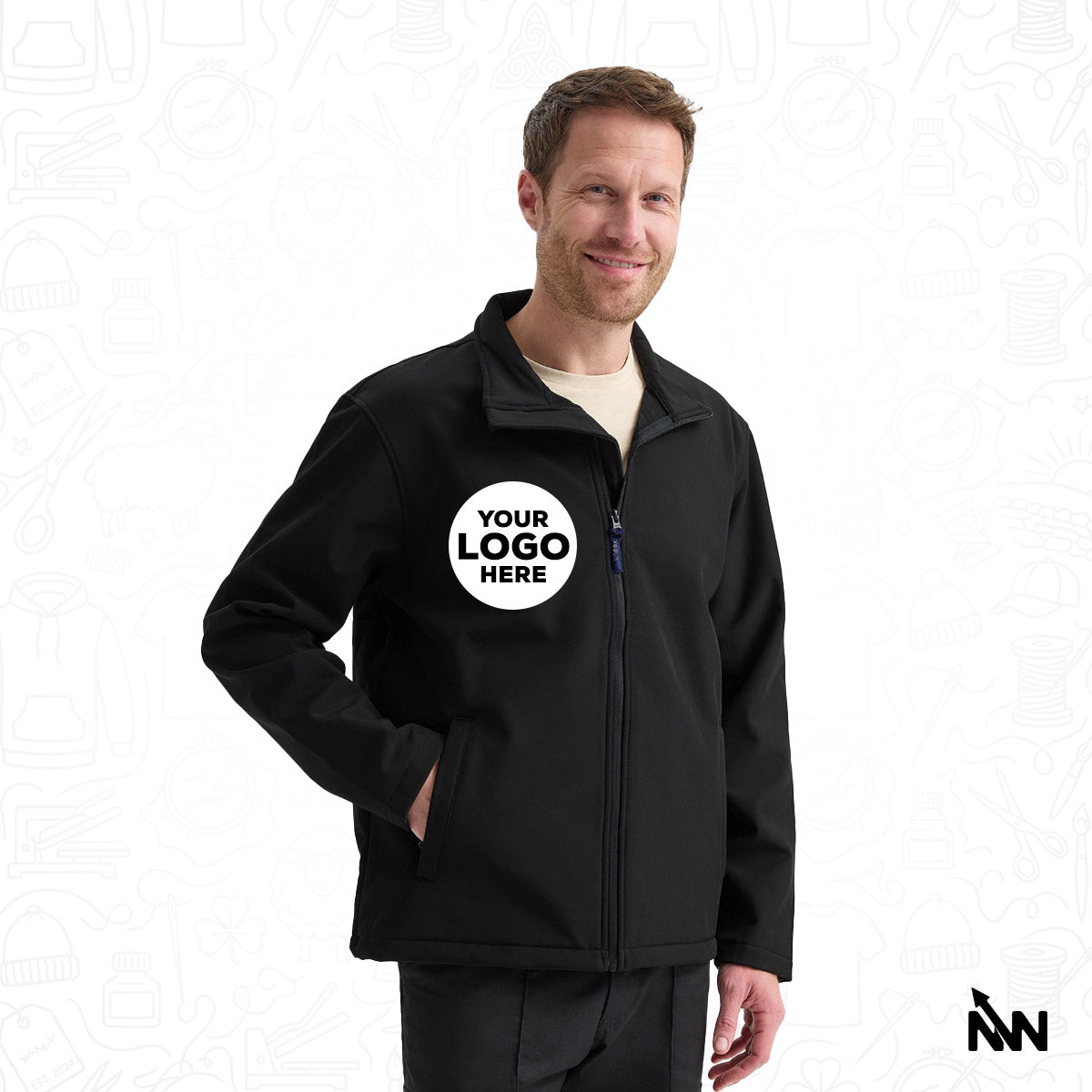 Custom Branded Soft Shell Jacket (Uneek UC612)