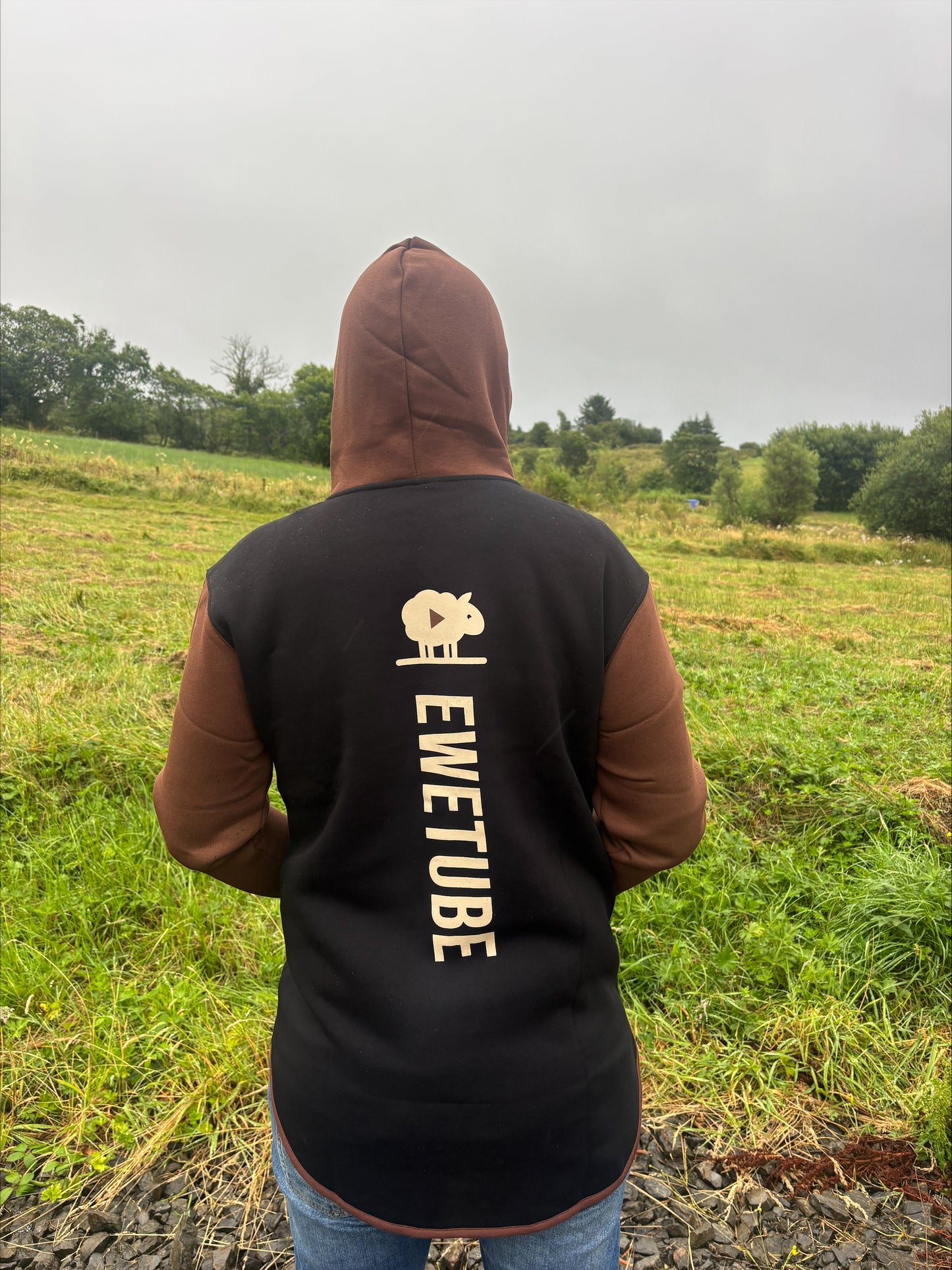 Ewetube Chocolate/Cream Shearing Hoodie