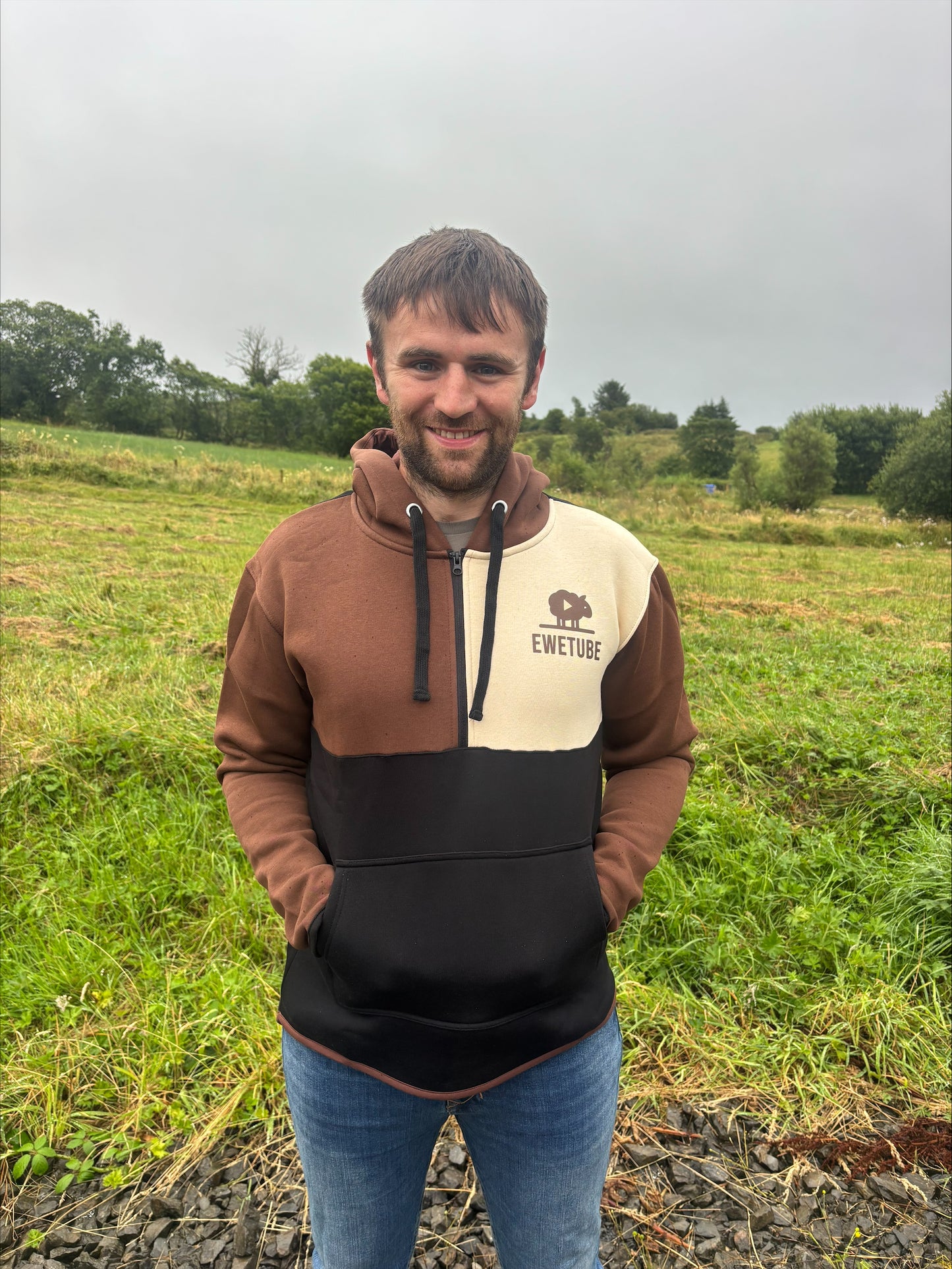 Ewetube Chocolate/Cream Shearing Hoodie